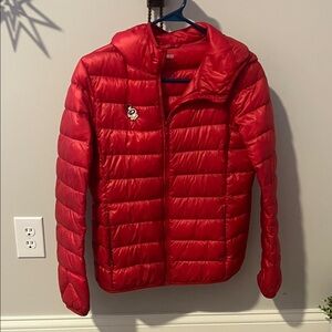 Uniqlo Vibrant Red Puffer Jacket